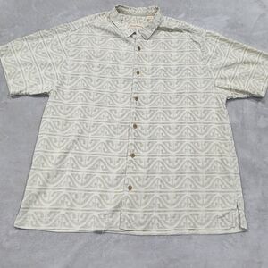 Tommy Bahama Short Sleeve Button Down Shirt 100% Silk
